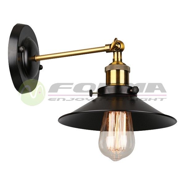 Zidna lampa F7207-1Z crna